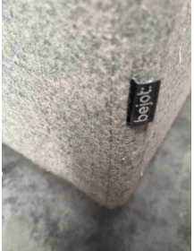 Used Voo_Voo VV 9X3 Bejot sofa, gray‑orange, high backrest, acoustic
