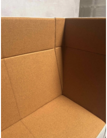 Used Voo_Voo VV 9X3 Bejot sofa, gray‑orange, high backrest, acoustic