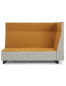 Used Voo_Voo VV 9X3 Bejot sofa, gray‑orange, high backrest, acoustic