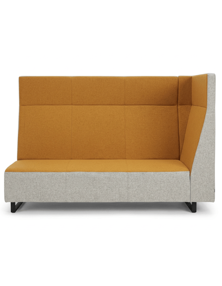 Used Voo_Voo VV 9X3 Bejot sofa, gray‑orange, high backrest, acoustic