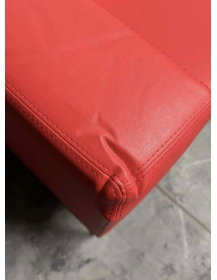 Used Tritos NOTI 3-seater sofa, red, on sled legs