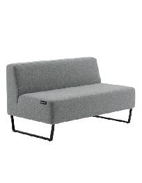 Used Riverbend Haworth sofa, gray, 2-seater