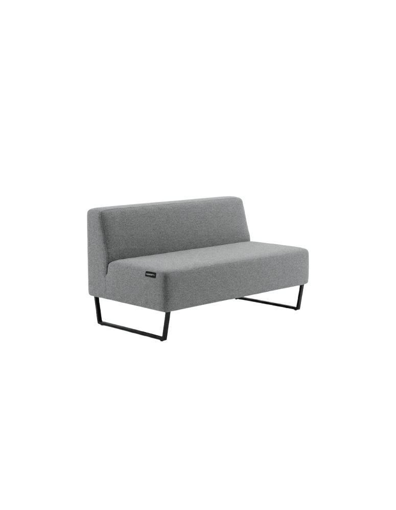Used Riverbend Haworth sofa, gray, 2-seater