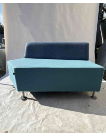 Used Penta Bejot pouf, blue, for public spaces