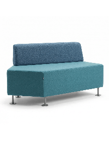 Used Penta Bejot pouf, blue, for public spaces