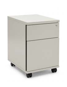 Used Maro office pedestal, white, 2-drawer