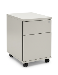 Used Maro office pedestal, white, 2-drawer