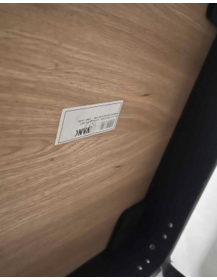 Used kitchen table 80×80 cm Vank square, dark veneered top