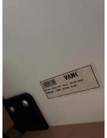 Used Krak VANK kitchen table, white, 160 × 80 cm