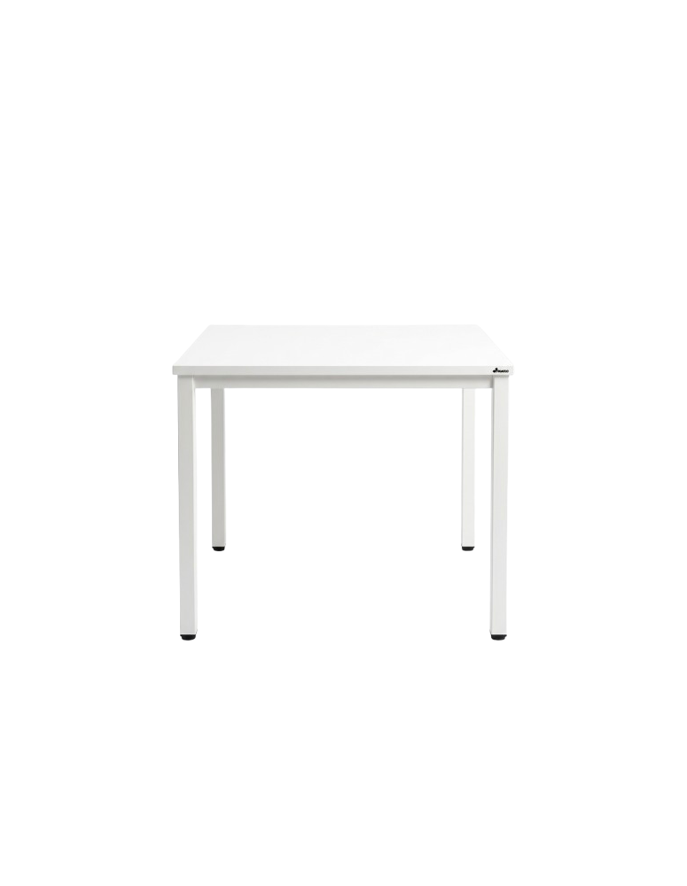 Used Maro square office table, white, 80 × 80 cm
