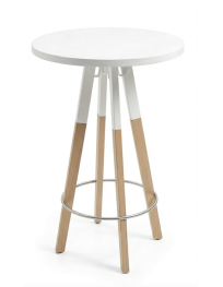 Uzywany-stol-barowy-SPIN-Wood-Bejot-baly-blat-Ø-60cm-wys.110cm-outlet-zerowastedesign-warszawa