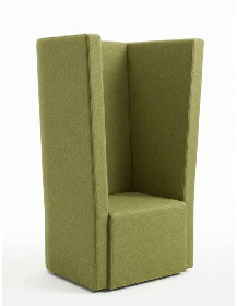 Used high Noti Hussar armchair, green, upholstered, height 130 cm