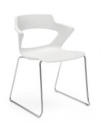 Used BEJOT SKY LINE Chair – White on Sled Base