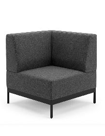 Used Modular Corner Chair, Gray