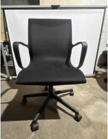 Used Everyday LD Seating Office Chair, All Black