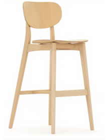 Used Allermuir Jaicer Wooden Bar Stool – For Public Spaces