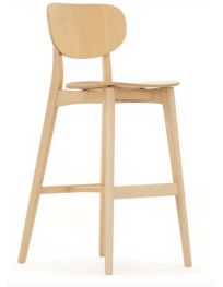 Used Allermuir Jaicer Wooden Bar Stool – For Public Spaces