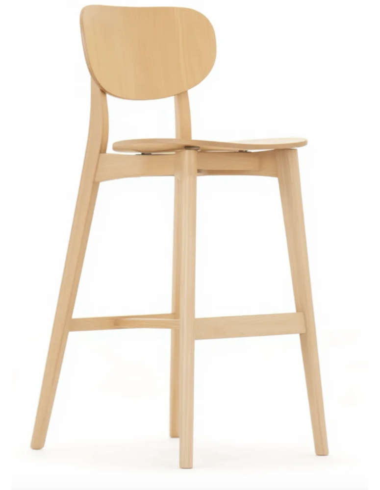 Used Allermuir Jaicer Wooden Bar Stool – For Public Spaces