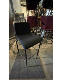 Used B-Free Steelcase bar stool – black, minimalist