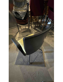 Used KINESIT Office Chair – Black and Green, on Wheels, Arper