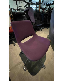 Used Arper Palm Office Chair – Purple, Swivel, Chrome