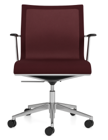 Used ICF Stick Chair ATK Office Chair – Red / Burgundy