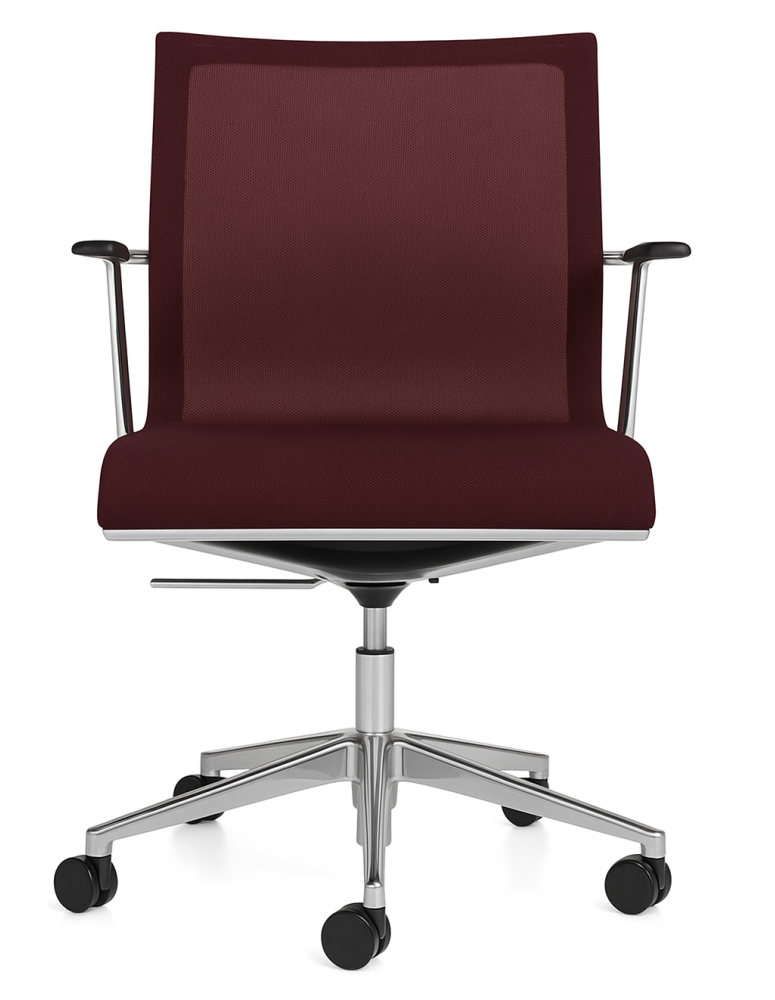 Used ICF Stick Chair ATK Office Chair – Red / Burgundy