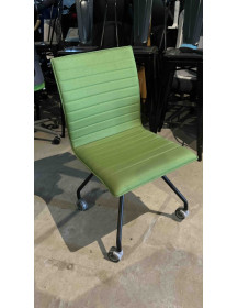 Used Bejot ORTE Chair – Upholstered, Green with Casters