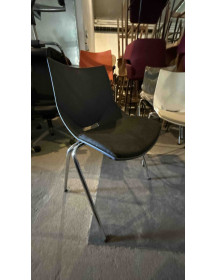 Used Bejot Shell Black Stackable Chair