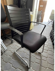 Used Steelcase Conference Chair on Chrome Sled Base