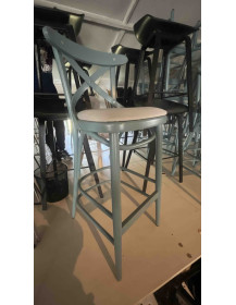 Used wooden bar stool BST-8810/2 – vintage style for kitchen, dining room and venues