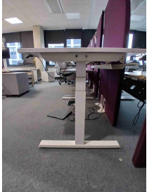 Electric Height-Adjustable Desk Up&Down DD21 160 × 80 cm – White