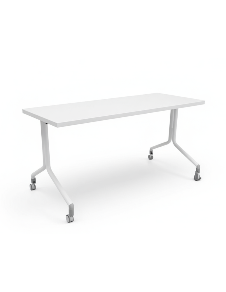 uzywany-stol-skladany-FlipTop-bialy-na-kolkach-140x60cm-outlet-meblowy-biurowy-zerowastedesign-warszawa