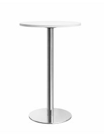 Uzywany-stol-barowy-fi60cm-bialy-srebrna-podstawa-outlet-meblowy-biurowy-zerowastedesign-warszawa