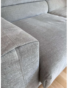 Sofa Inspirium Cloud Convertible 232 cm with Sleeping Function 133x220 cm, Grey Upholstery