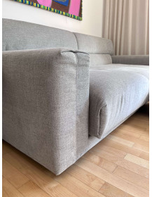 Sofa Inspirium Cloud Convertible 232 cm with Sleeping Function 133x220 cm, Grey Upholstery
