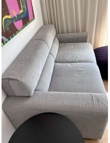 Sofa Inspirium Cloud Convertible 232 cm with Sleeping Function 133x220 cm, Grey Upholstery