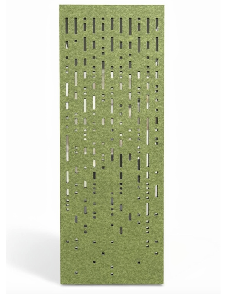 Decorative hanging acoustic panel, green felt, 80 cm