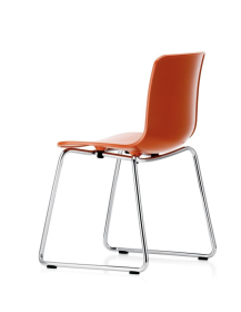 Used Vitra HAL RE Sledge Chair – Orange Seat, Sled Base