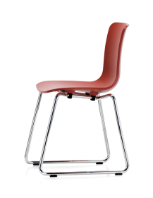 Used Vitra HAL RE Sledge Chair – Orange Seat, Sled Base