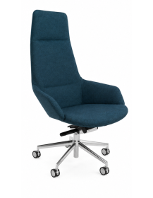 Used Aston Conference Chair by Arper – Turquoise, Swivel, on Casters
