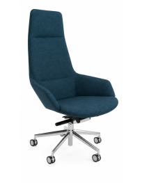 Uzywany-fotel-konferencyjny-Aston-Arper-turkusowy-obrotowy-na-kolkach-zerowastedesign-outlet-warszawa