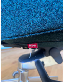 Used Aston Conference Chair by Arper – Turquoise, Swivel, on Casters