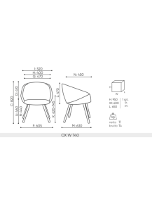 Used Bejot OX:CO W 740 Conference Chair – Green Upholstery, Wooden Legs