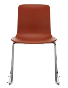 Used Vitra HAL RE Sledge Chair – Orange Seat, Sled Base