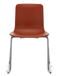 Used Vitra HAL RE Sledge Chair – Orange Seat, Sled Base