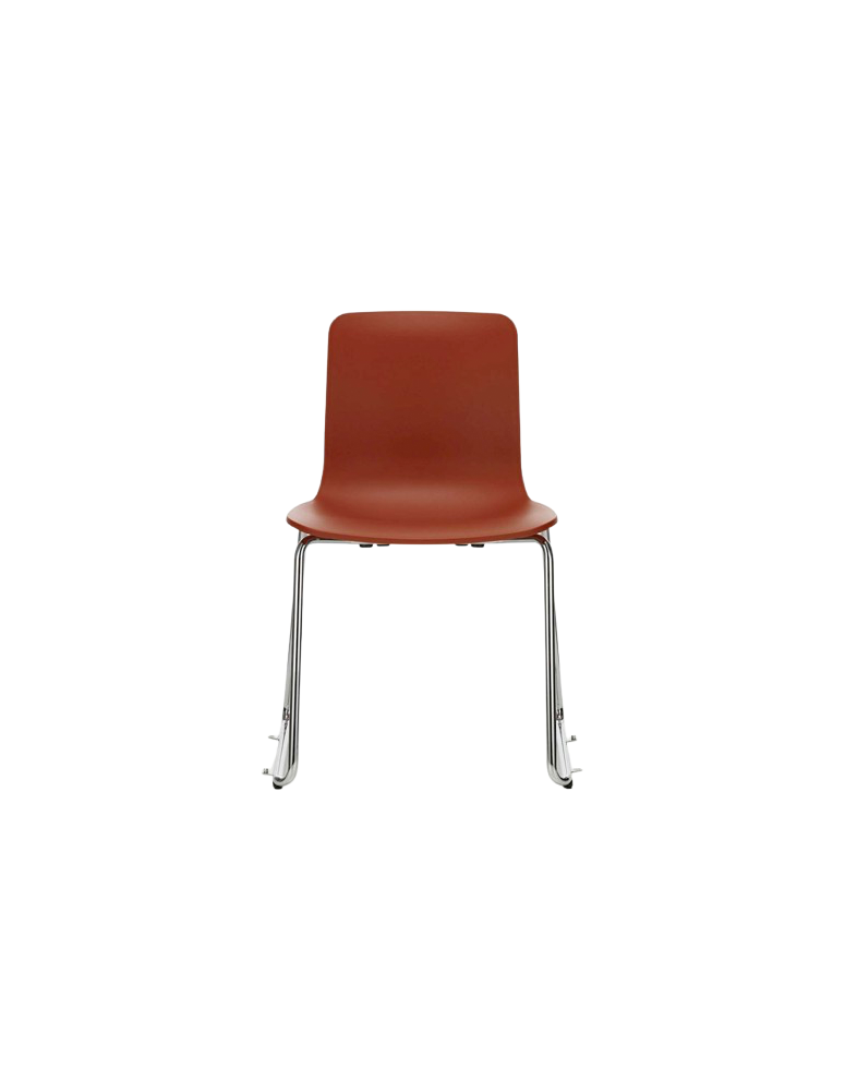 Used Vitra HAL RE Sledge Chair – Orange Seat, Sled Base
