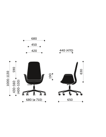 Used Ellie Pro 10ST Profim Office Chair – Grey, Ergonomic