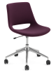 Used Arper Palm Office Chair – Purple, Swivel, Chrome