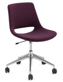 Used Arper Palm Office Chair – Purple, Swivel, Chrome